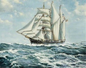 The Fowey Barquentine 'Waterwitch' off Dover