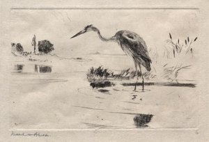Heron Fishing — Frank Weston Benson