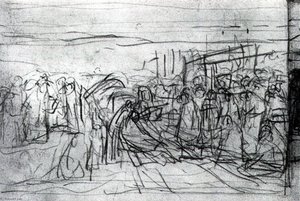 'study To ''boyarynya Morozova''' — Vasily Ivanovich Surikov