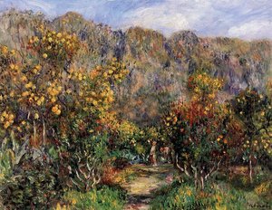 Landscape With Mimosas — Pierre-auguste Renoir, Impressionism
