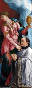 The Donor And Saint Mary Magdalene — Maerten Van Heemskerck