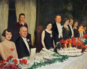 Margaret Beavan Speaking At A Charity Dinner In 1927 — John Archibald Alexander Berrie