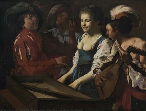 Travelling Musicians. The Concert — Hendrick Terbrugghen