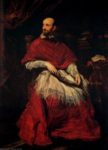 Portrait Of Cardinal Guido Bentivoglio — Sir Anthony Van Dyck, Baroque