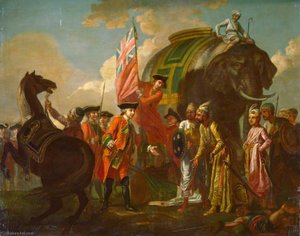 Robert Clive And Mir Jafar After The Battle Of Plassey, 1757 — Fransis Hejm