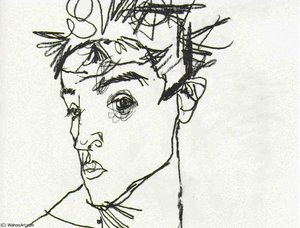 Selbstporträt — Egon Schiele