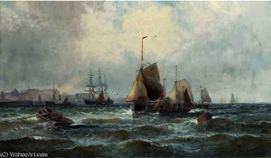 Shipping in the channel off the south coast