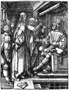 Christus Vor Herodes — Albrecht Dürer, Nördliche Renaissance-druckgrafik