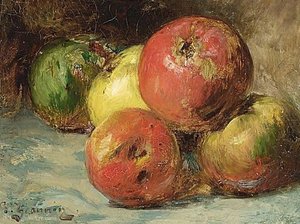 Still life with apples
