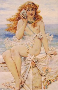 Nymph With Conch Shell — William Stephen Coleman