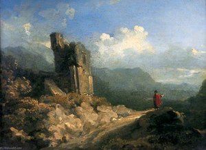 Landscape With Ruined Tower — George Howland Beaumont