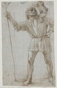 St. Christopher With The Infant Jesus — Donato Bramante