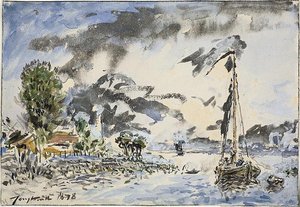 Fishing Boat — Johan Barthold Jongkind