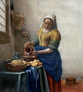 Het Melkmeisje (the Milkmaid) - Johannes Vermeer — Johannes Vermeer, Baroque