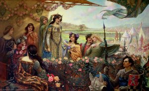 Lancelot ^ Guinevere — Herbert James Draper