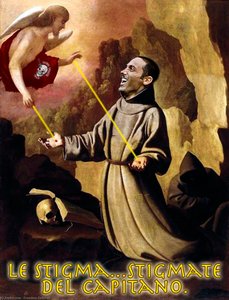 St. Franz Von Assisi Erhält Die Stigmatisierung — Francisco De Zurbarán