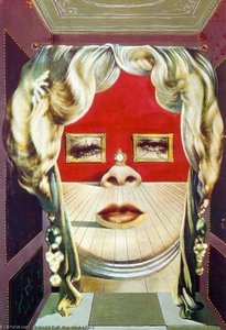 Gesicht Von Mae West, Das Als Surrealistische Wohnung Verwendet Werden Kann — Salvador Dalí, Surrealism