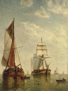 Fishing Boats In A Calm — Paul Jean Clays
