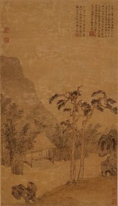 In The Deep Shade Of A Bamboo Grove — Wen Zhengming, Wu School
