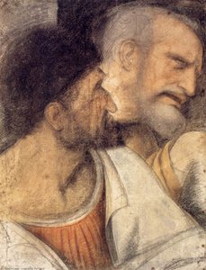 Cabezas De Judas Y Pedro — Leonardo Da Vinci