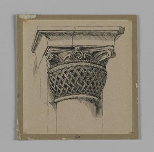 Capital From The Mosque Of El Aksa — Jacques Joseph Tissot