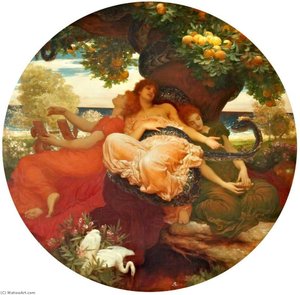 The Garden Of Hesperides — Sir Frederic Lord Leighton, Pre-raphaelite Revival