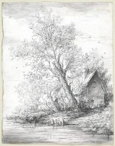 A Cottage Near A River — Jan Josephszoon Van Goyen