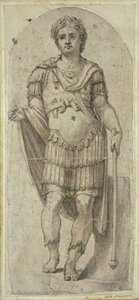 Statue Of An Emperor Standing, Front View — Pietro Da Cortona