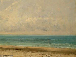Calm Sea, Detalj 2, Ng Washington — Gustave Courbet, Realism