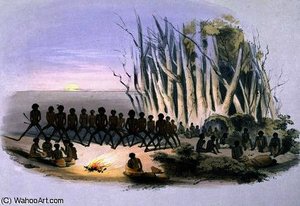 The Palti Dance — George French Angas