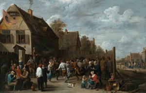 The Village Festival — David Teniers The Younger, Baroque