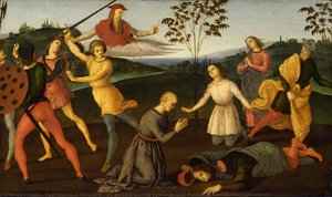 St. Jerome Saving Sylvanus And Punishing The Heretic Sabinianus — Paul Raphael Montford