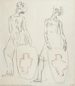 Helvetia With Shield — Ferdinand Hodler