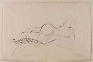 Nude Woman Reclining on a Leopard Skin