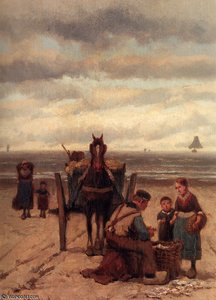 The Shell Fisher — Johannes Hermanus Koekkoek