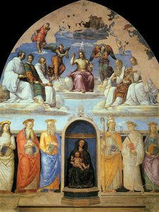 Trinity And Six Saints — Vannucci Pietro (le Perugin)