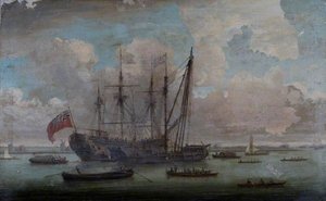 A Sheer Hulk, Refitting an East Indiaman