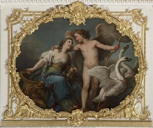 Psyche Et L'amour Dans Un Char — Charles-andré Van Loo
