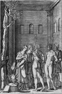 Iphigenie with Oreste and Pylades