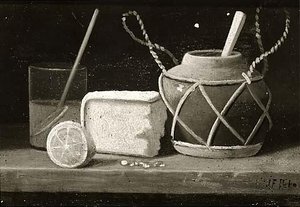 Ginger Pot, Cake Lemon, (painting) — John Frederick Peto