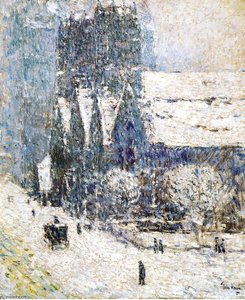 Calvary Church In The Snow — Frederick Childe Hassam