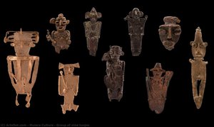 Group of nine tunjos