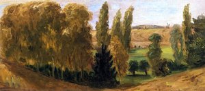 Landscape Near Ante — Eugène Delacroix, Romanticism