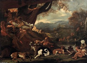 Venus And Adonis — Pietro Testa, Baroque Art