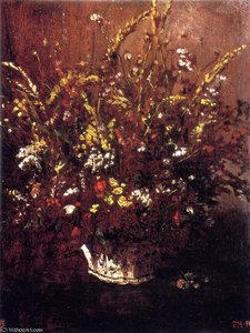Flower Study — Théodore Rousseau (pierre Etienne Théodore Rousseau)