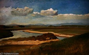 A View Of The Tiber Near Rome — Vilijam Blejk, Romantic Landscape