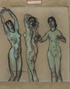 The Three Graces (east Indian Worship) — Arthur B. Davies