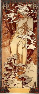 Winter — Alphonse Mucha