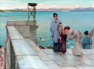A Kiss — Lourens Alma Tadema, Academic Classicism