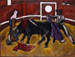 Bullfight — Pyotr Konchalovsky